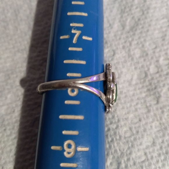 Fred Harvey vintage sterling silver turquoise ring - Picture 2 of 8